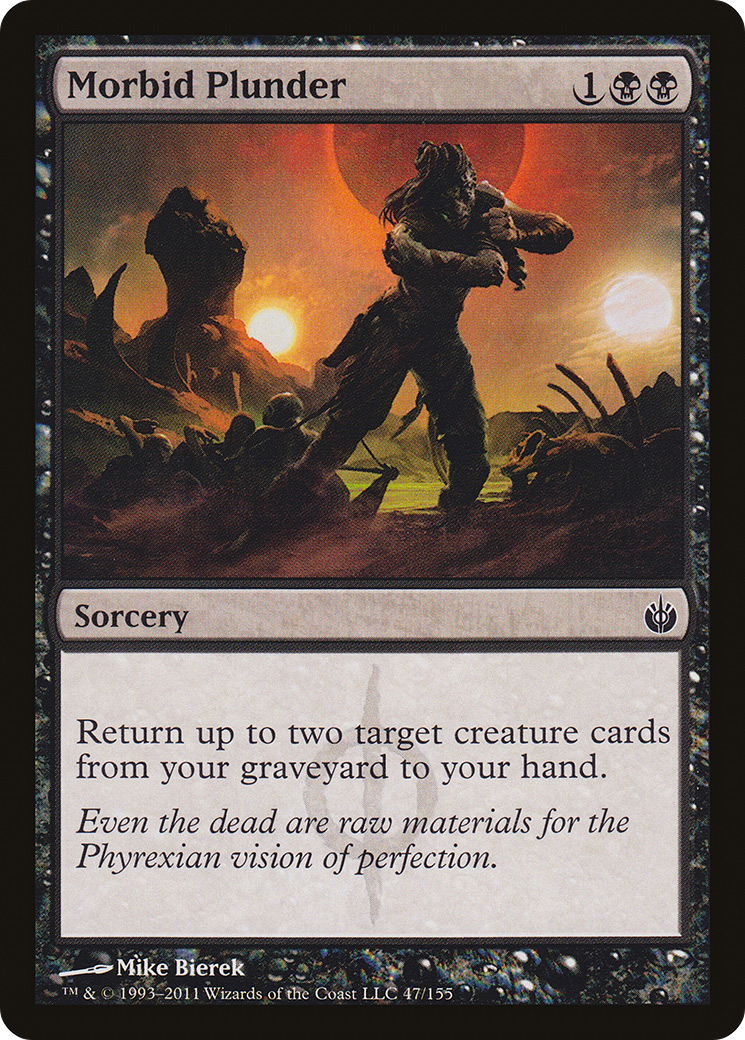 Morbid Plunder (047) Foil - Mirrodin Besieged