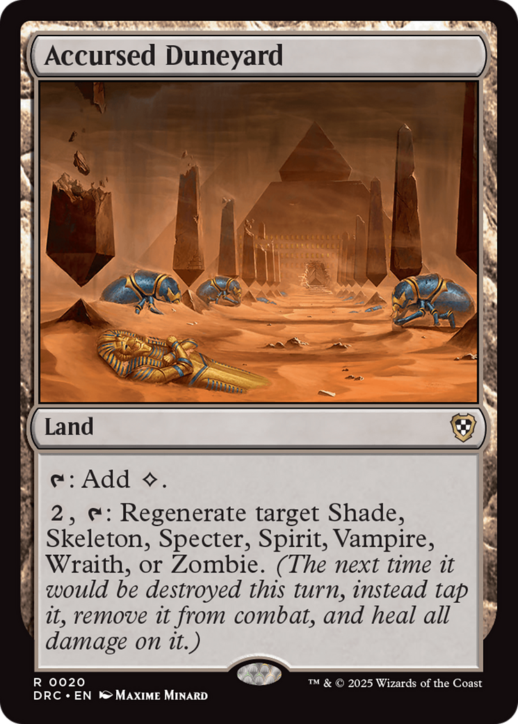 Accursed Duneyard (020) - Commander: Aetherdrift