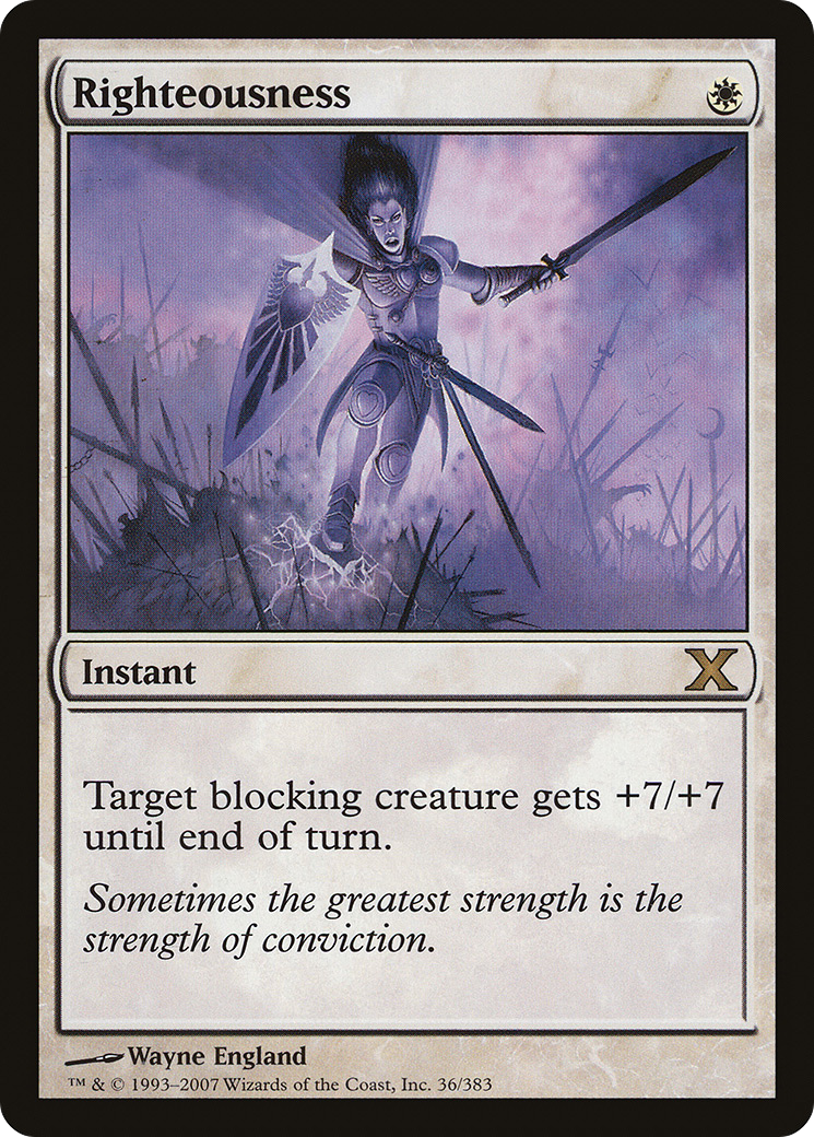 Righteousness (036) Foil - Tenth Edition