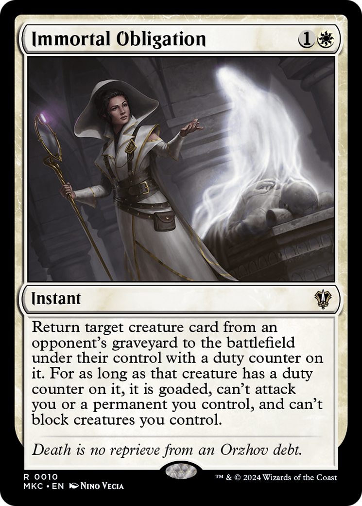 Immortal Obligation (010) - Murders at Karlov Manor Commander