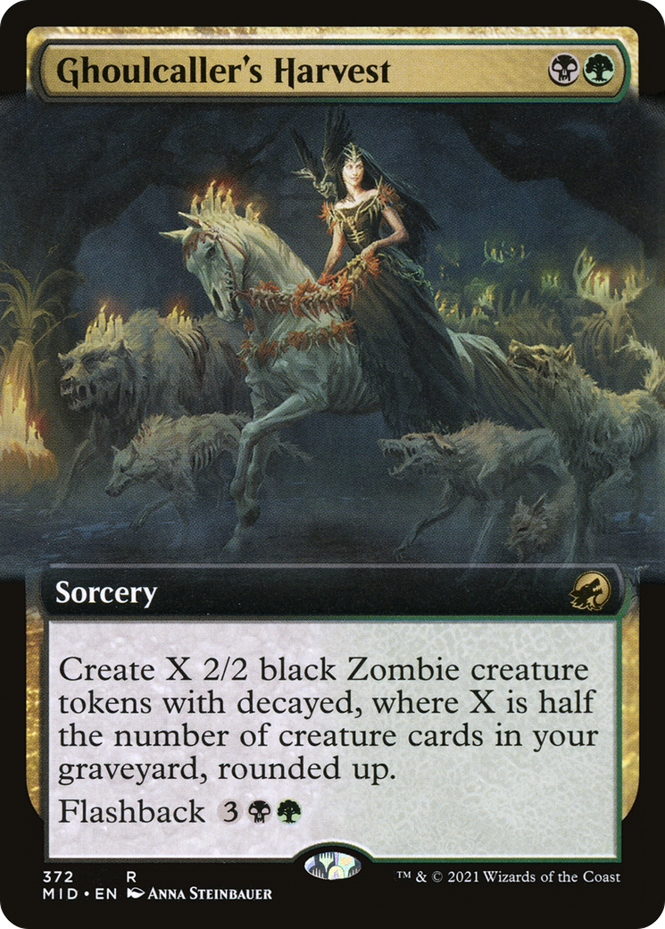 Ghoulcaller's Harvest (Extended Art) (372) Foil - Innistrad: Midnight Hunt