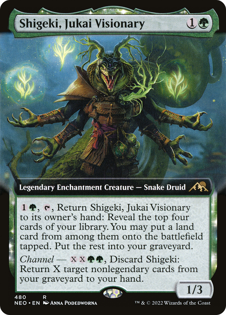 Shigeki, Jukai Visionary (Extended Art) (480) Foil - Kamigawa: Neon Dynasty