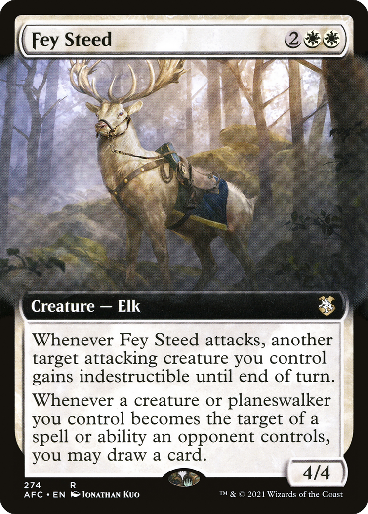 Fey Steed (Extended Art) (274) - Forgotten Realms Commander