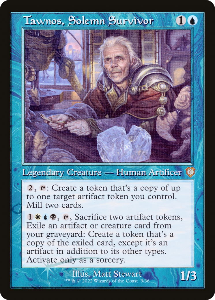 Tawnos, Solemn Survivor (Retro) (003) Foil - The Brothers' War Commander