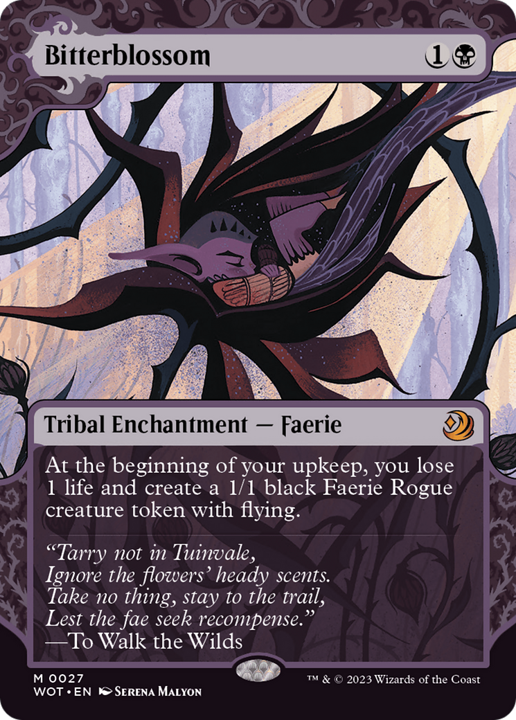 Bitterblossom (Showcase) (027) Foil - Wilds of Eldraine: Enchanting Tales