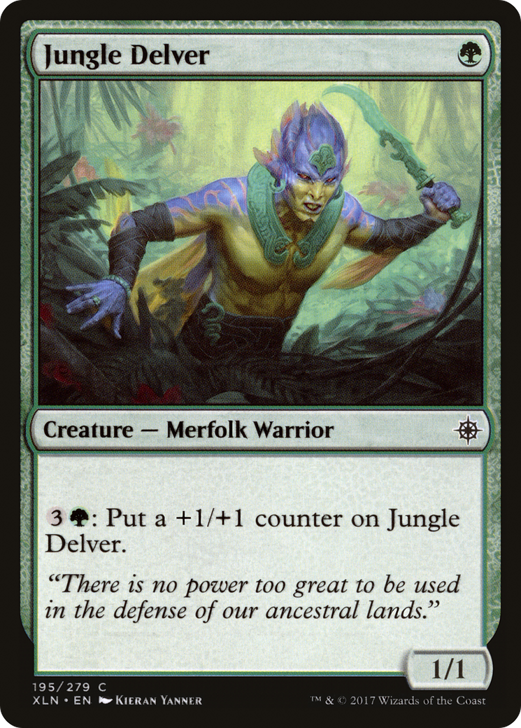 Jungle Delver (195) Foil - Ixalan