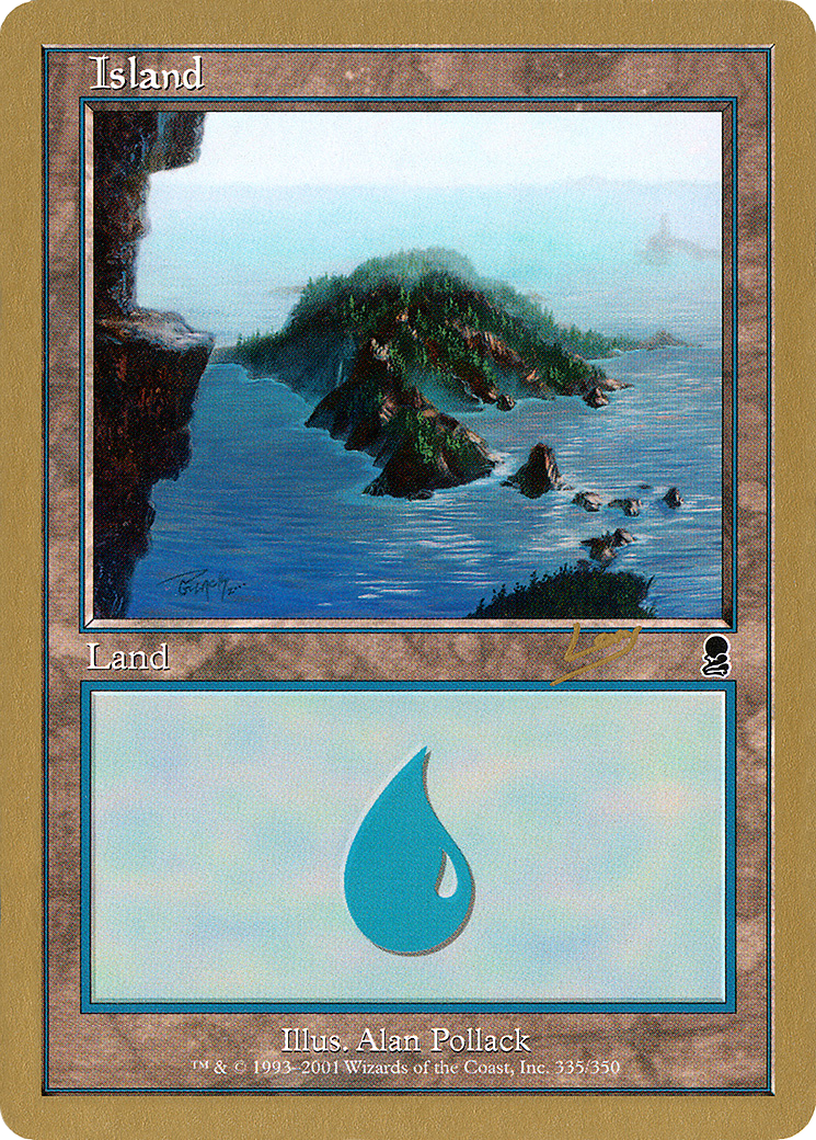 Island (335) - 2002 Raphael Levy (ODY) (Retro) - World Championship Decks 2002
