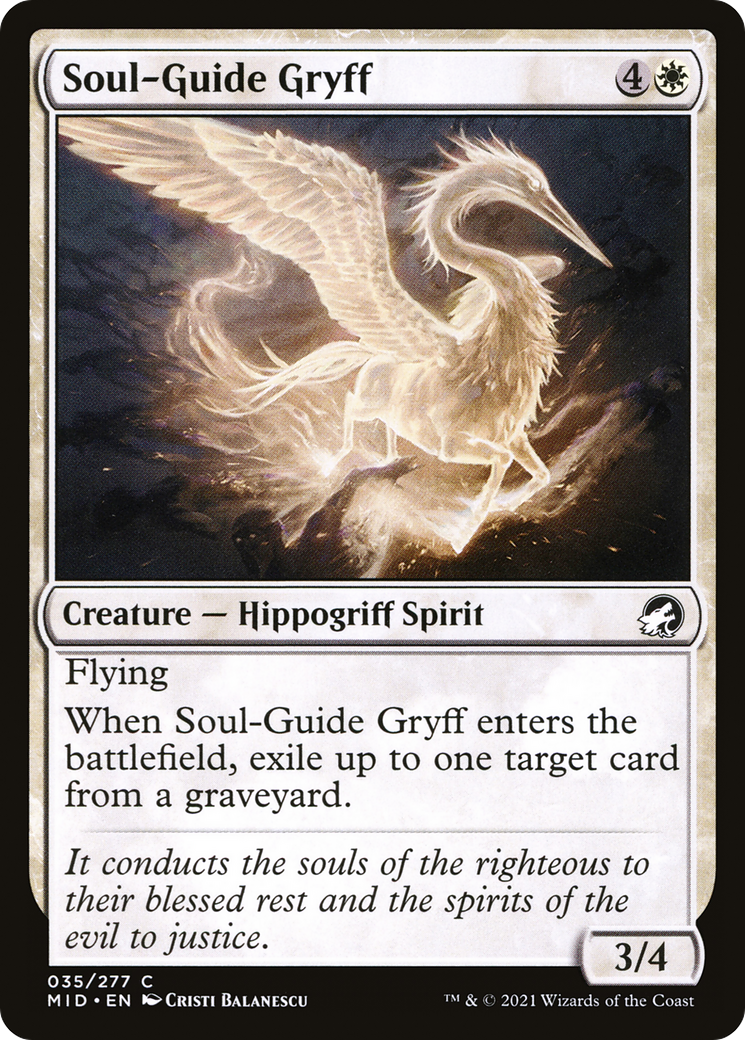 Soul-Guide Gryff (035) Foil - Innistrad: Midnight Hunt