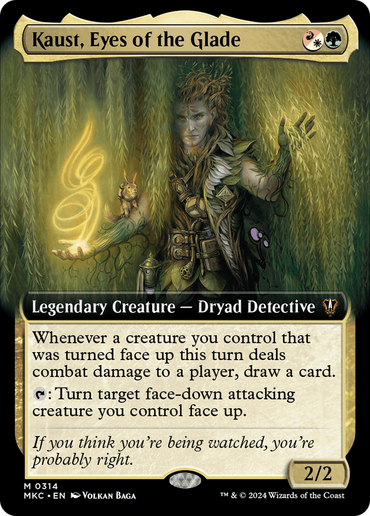 Kaust, Eyes of the Glade (Extended Art) (314) Foil - Murders at Karlov Manor Commander