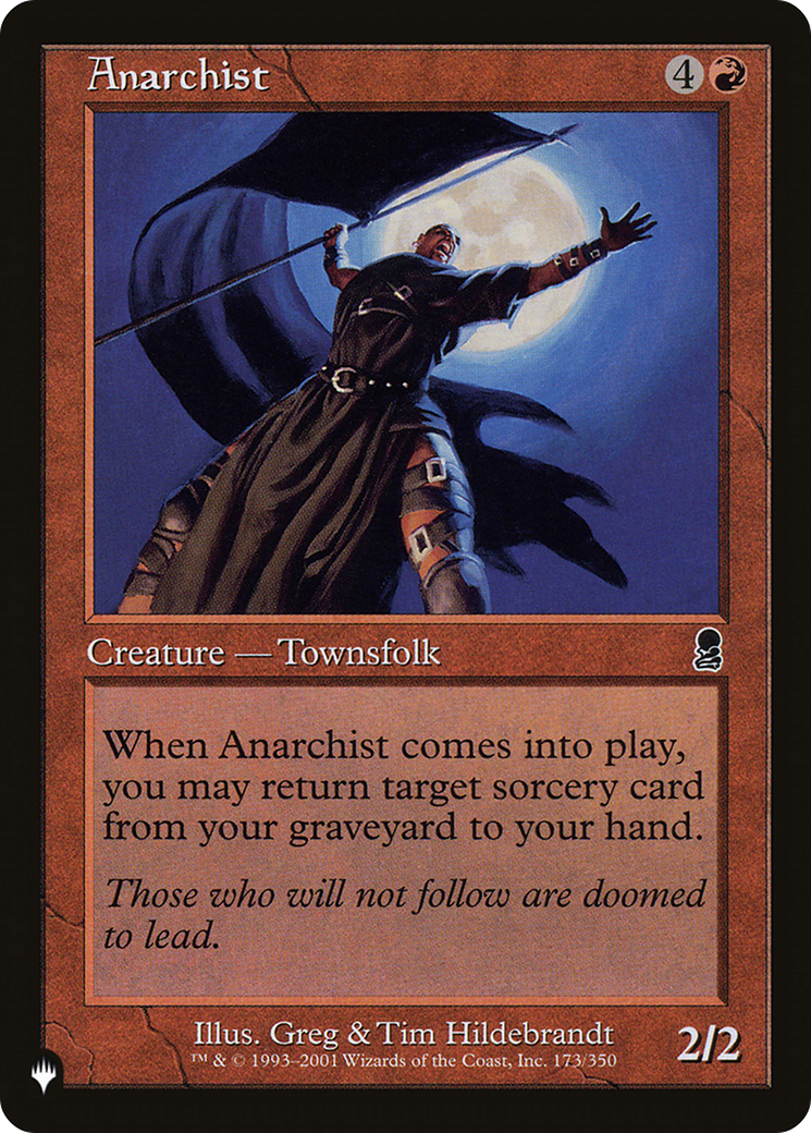 Anarchist (Retro) (173/350) - The List
