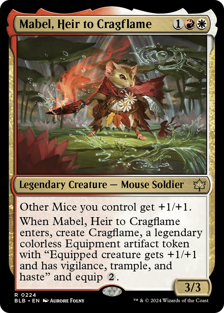 Mabel, Heir to Cragflame (224) Foil - Bloomburrow
