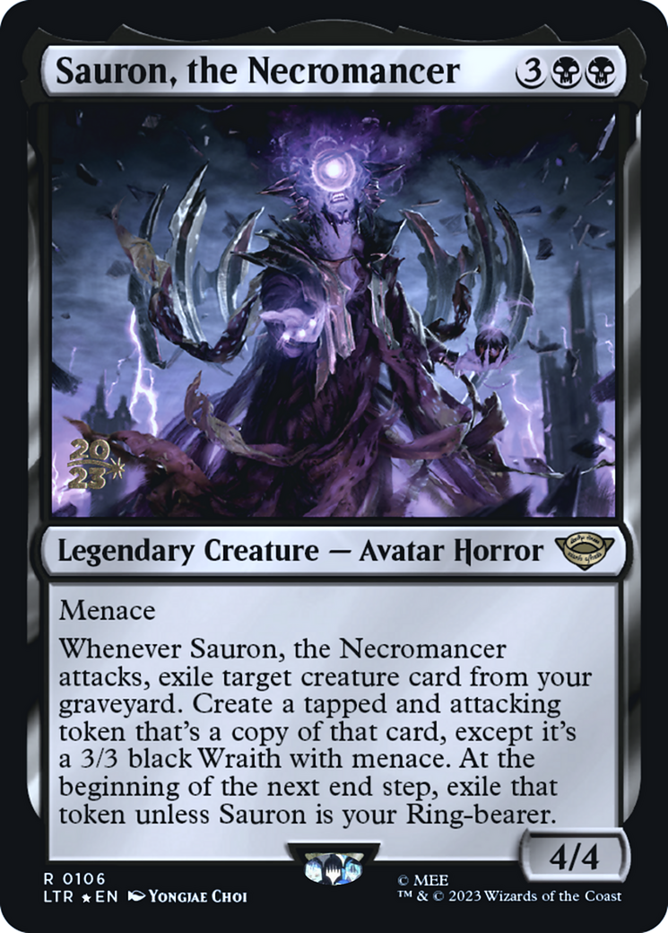 Sauron, the Necromancer (106) Foil - Tales of Middle-earth Promos