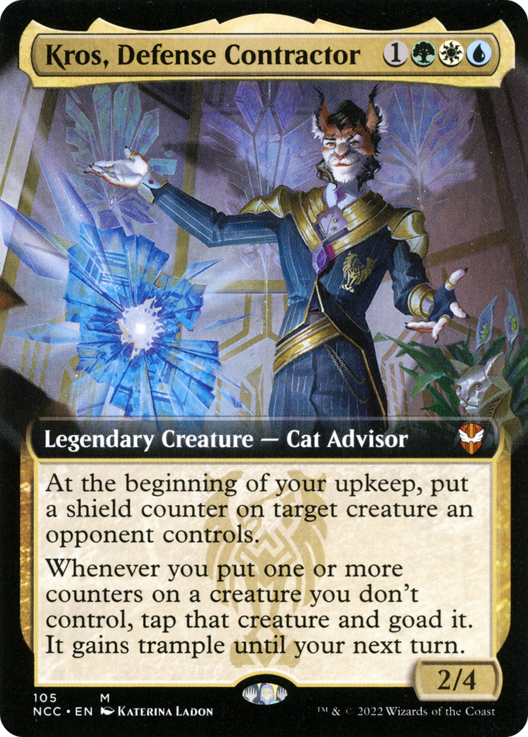 Kros, Defense Contractor (Extended Art) (105) - New Capenna Commander