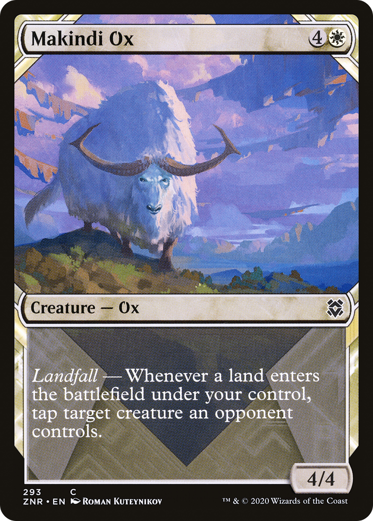 Makindi Ox (Showcase) (293) Foil - Zendikar Rising
