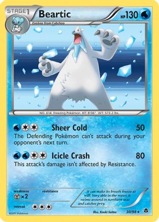 Beartic (30) Reverse Holofoil - Emerging Powers