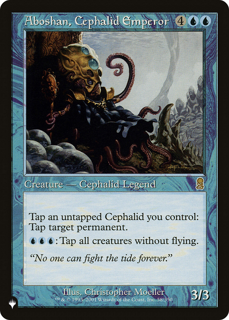 Aboshan, Cephalid Emperor (Retro) (ODY-58) - The List