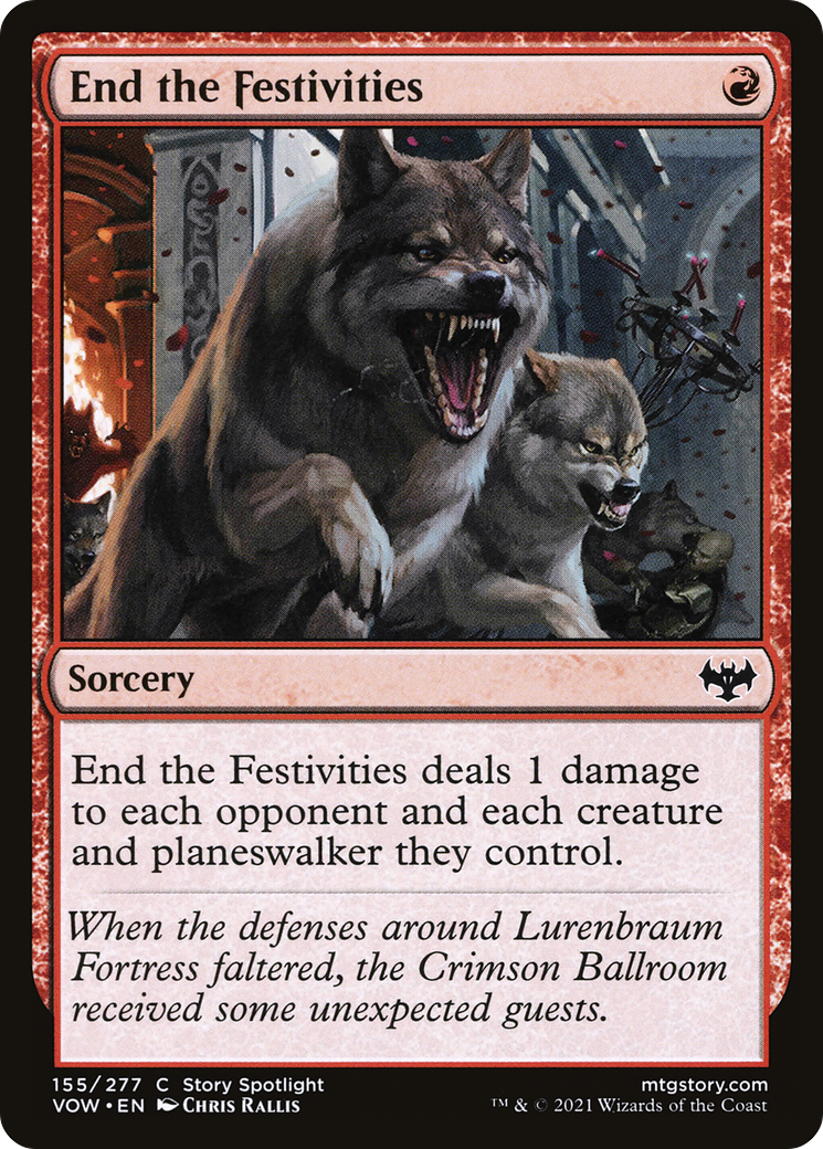 End the Festivities (155) Foil - Innistrad: Crimson Vow