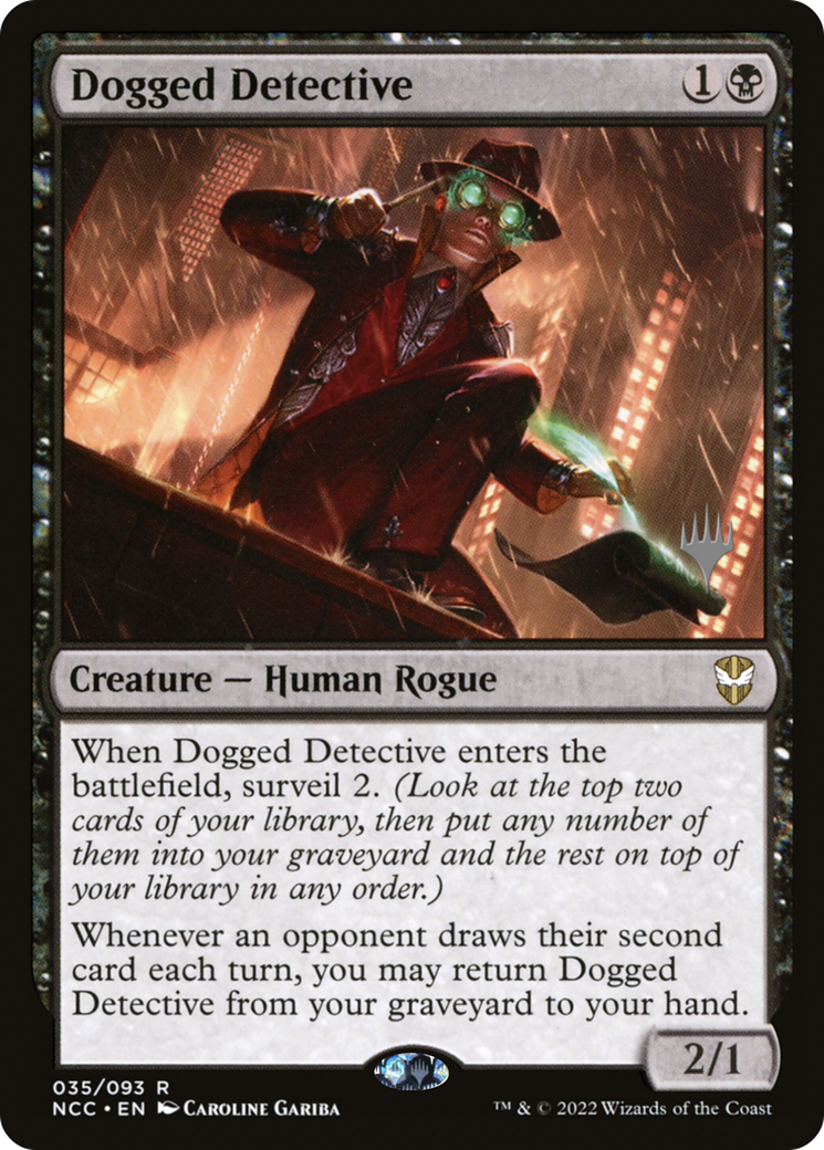 Dogged Detective (35p) Foil - New Capenna Commander Promos