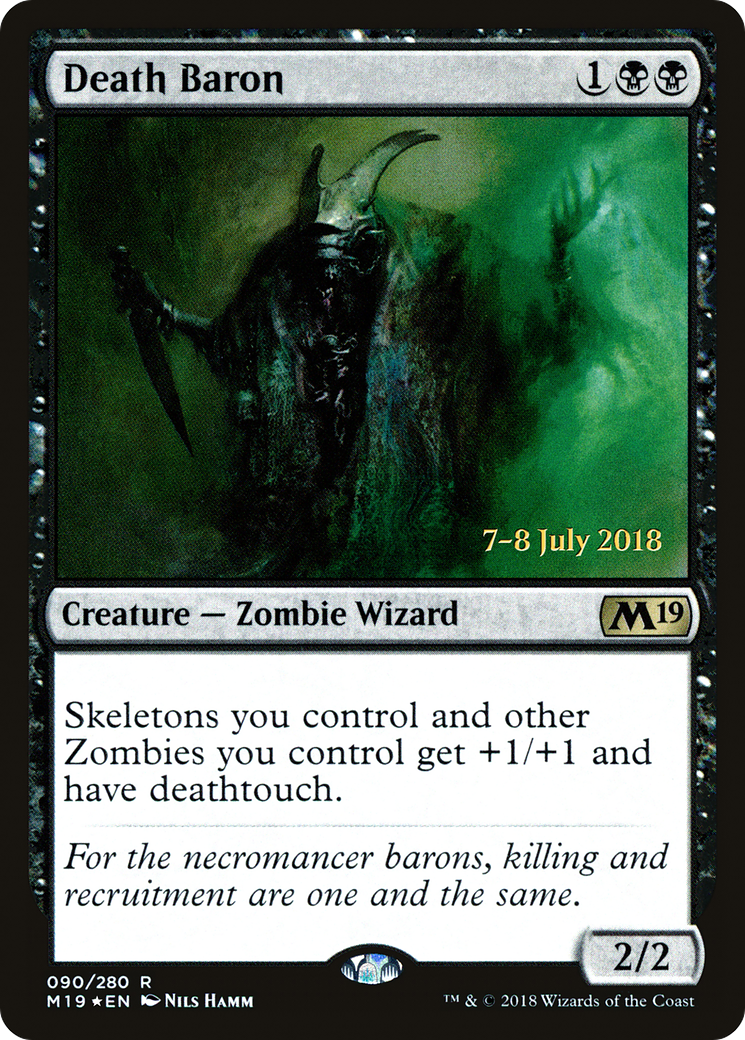 Death Baron (090) Foil - Core Set 2019 Promos