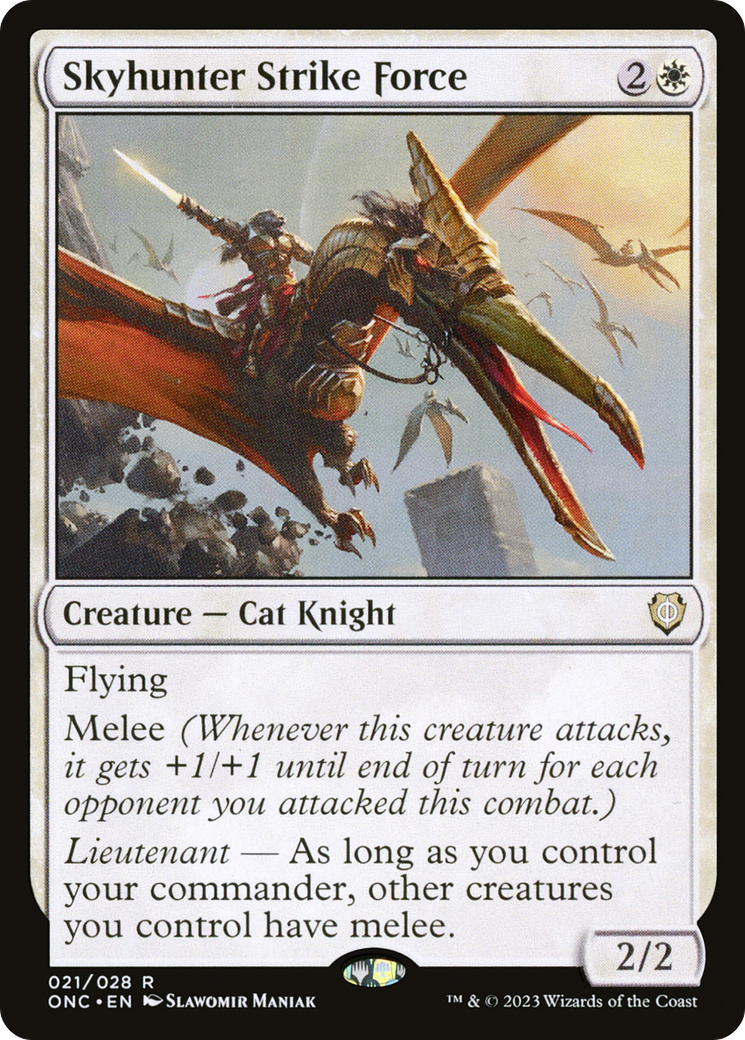 Skyhunter Strike Force (021) Foil - Phyrexia: All Will Be One Commander
