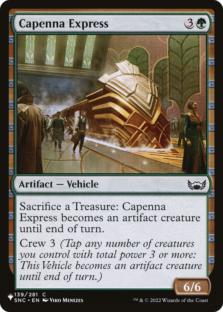 Capenna Express (SNC-139) - The List