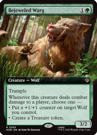 Bejeweled Warg (Extended Art) (305) Foil - The Hobbit