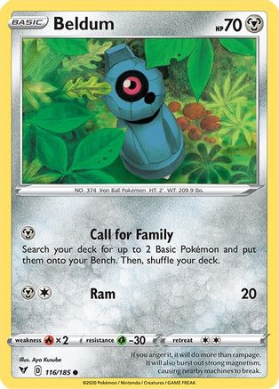 Beldum (116) Reverse Holofoil - Vivid Voltage