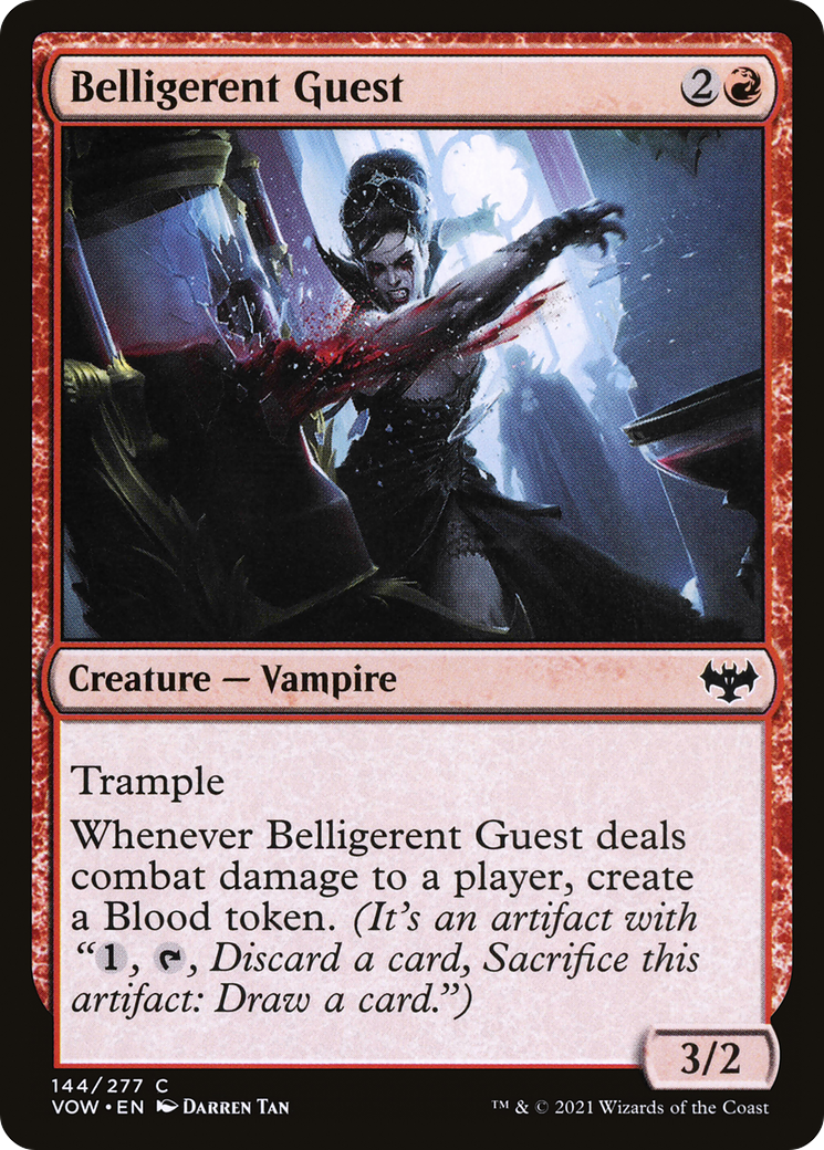 Belligerent Guest (144) - Innistrad: Crimson Vow Foil