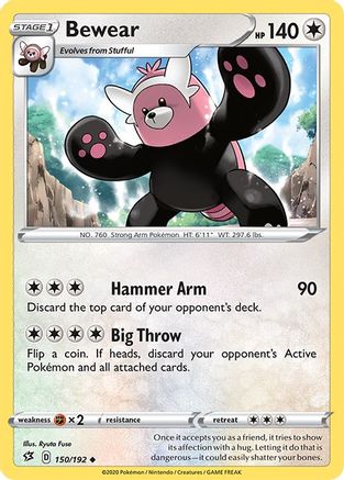 Bewear (150) Reverse Holofoil - Rebel Clash