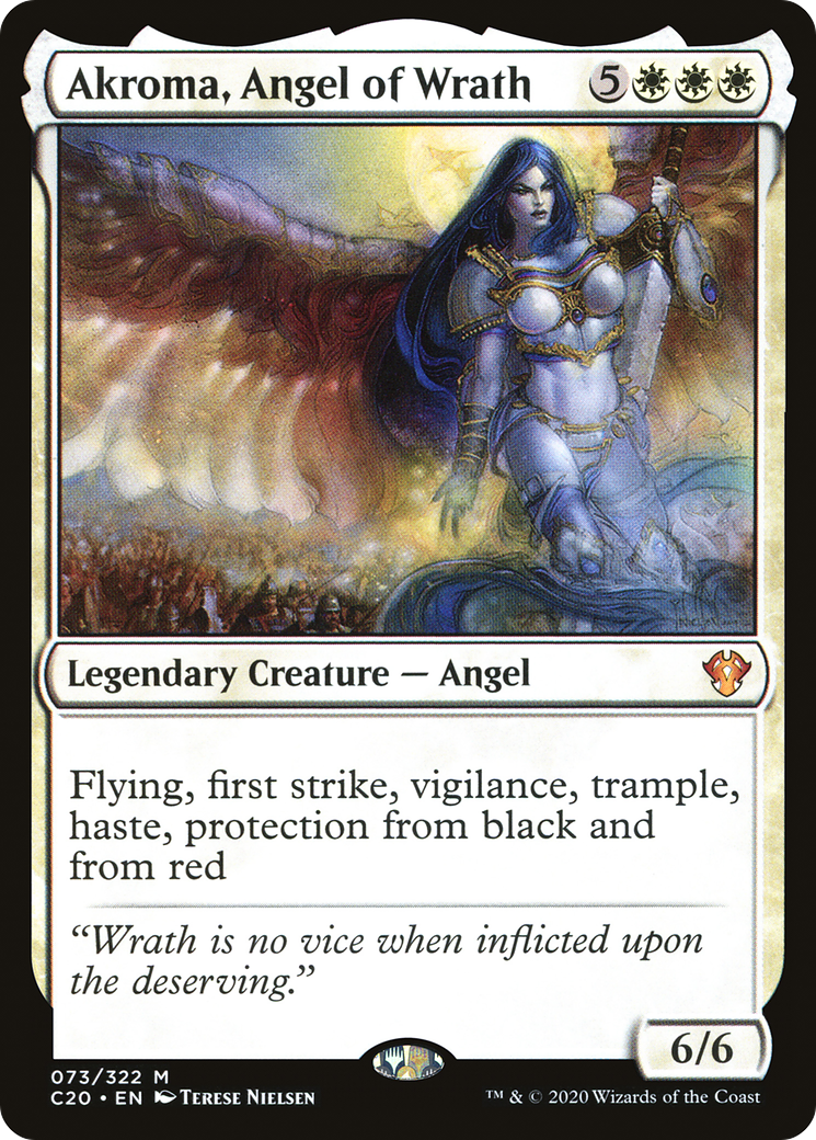 Akroma, Angel of Wrath (073) - Commander 2020