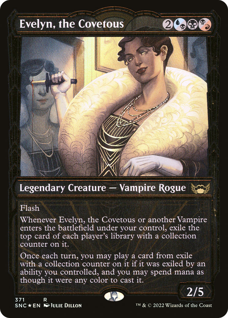 Evelyn, the Covetous (Gilded Foil) (371) Foil - Streets of New Capenna