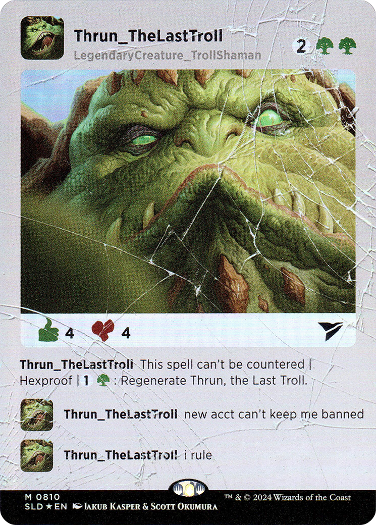 Thrun, the Last Troll (810) Foil - Secret Lair Drop