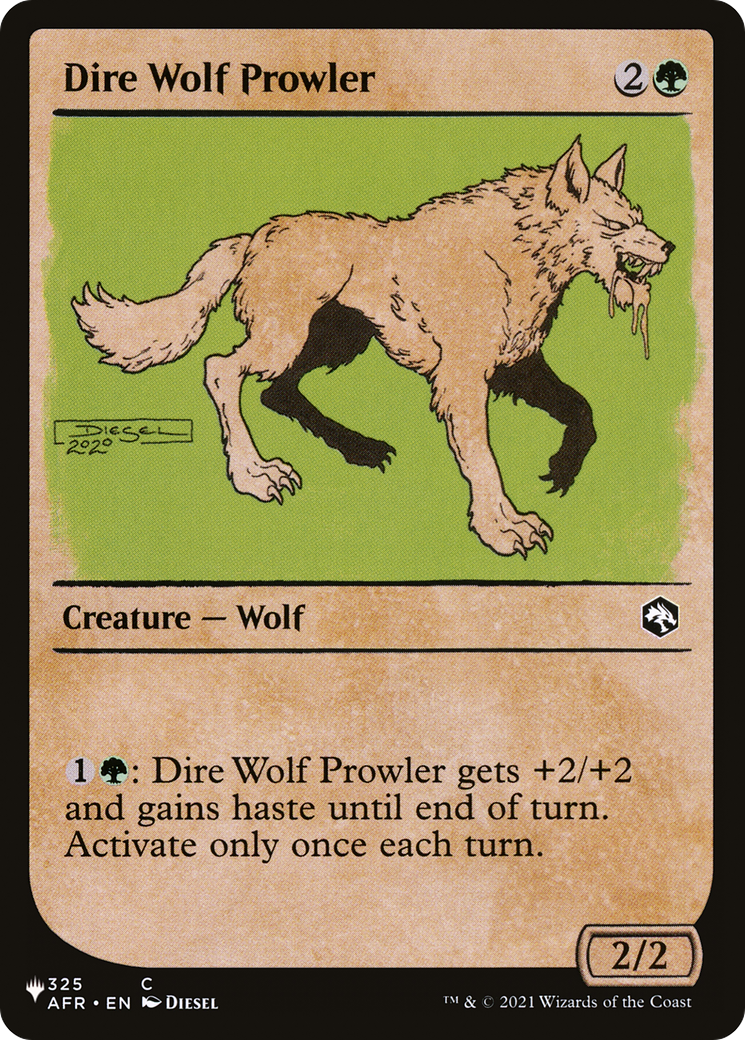 Dire Wolf Prowler (AFR-325) - The List