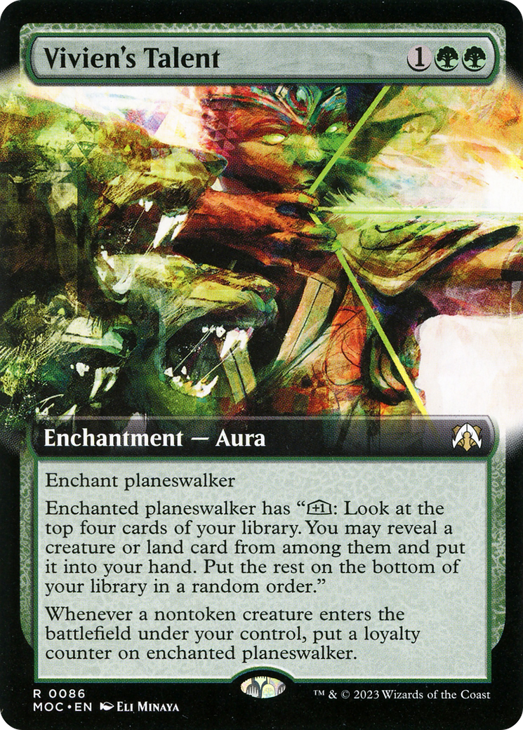 Vivien's Talent (Extended Art) (086) Foil - March of the Machine Commander