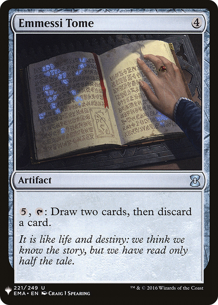Emmessi Tome (EMA-221) - The List