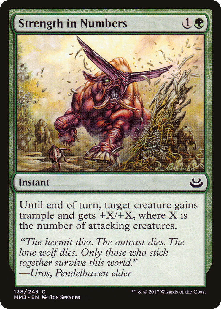 Strength in Numbers (138) Foil - Modern Masters 2017