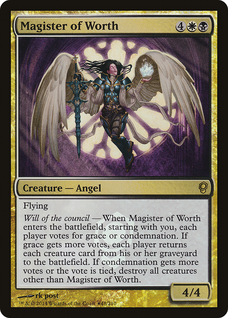 Magister of Worth (48★) Foil - Conspiracy Promos