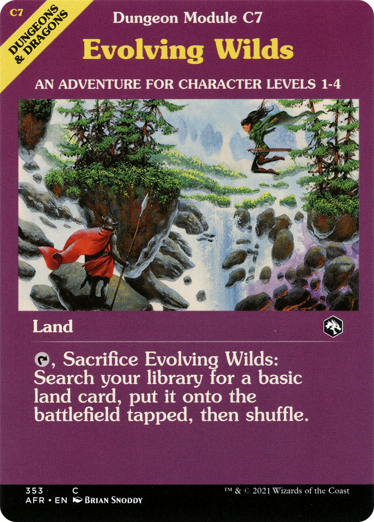 Evolving Wilds (Dungeon Module) (Showcase) (353) Foil - Adventures in the Forgotten Realms