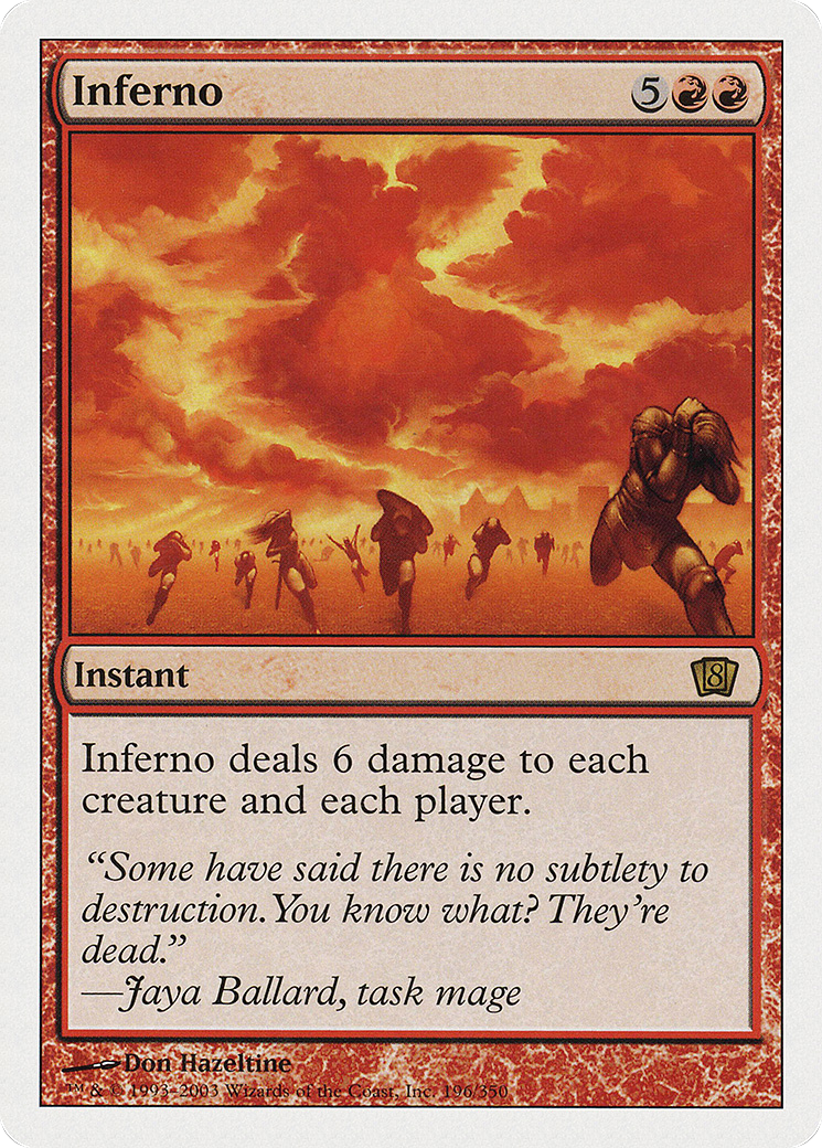 Inferno (196) Foil - Eighth Edition