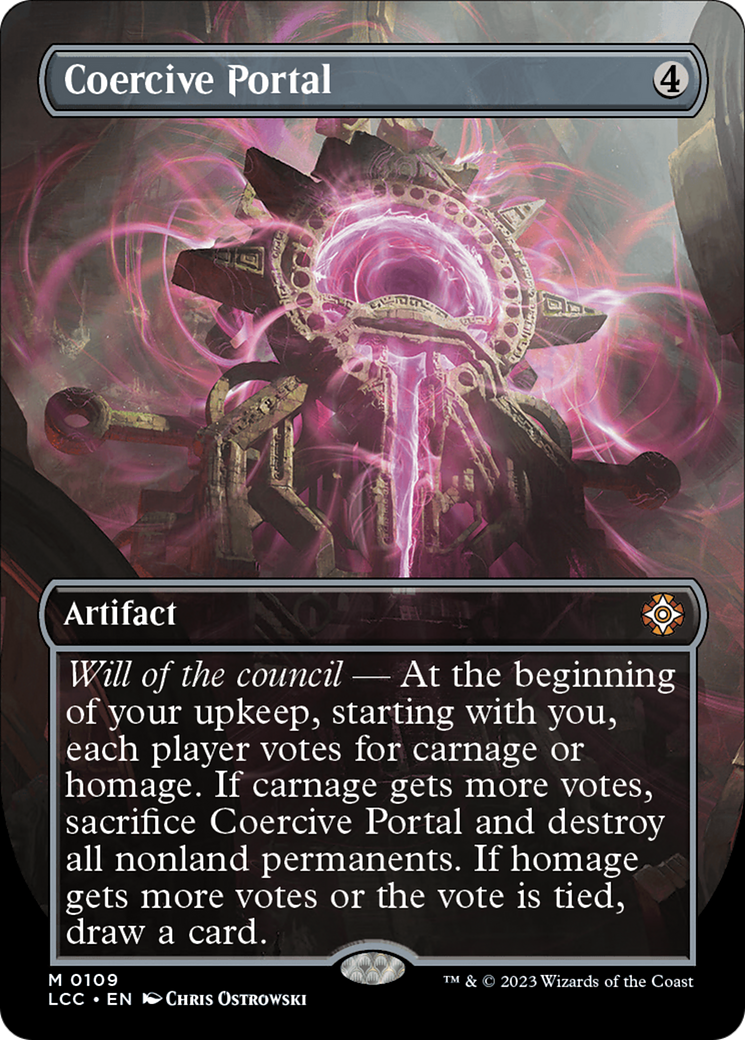Coercive Portal (Borderless) (109) Foil - The Lost Caverns of Ixalan Commander