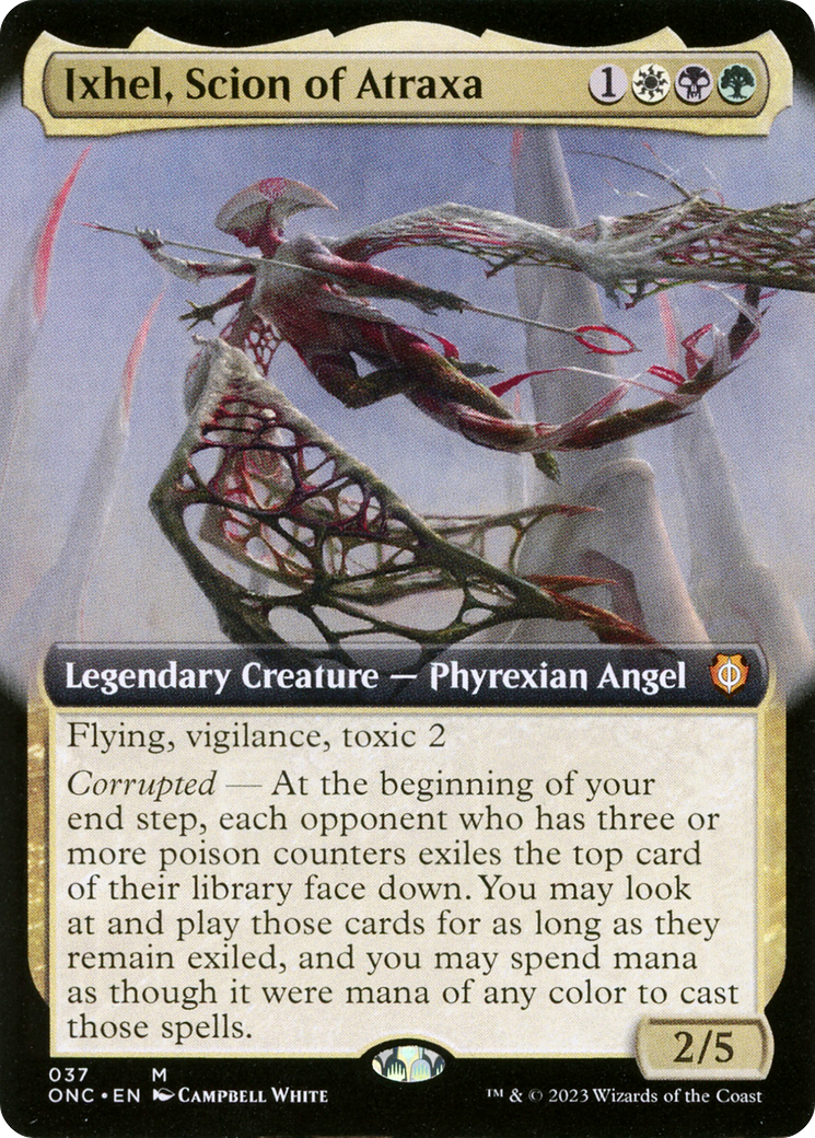 Ixhel, Scion of Atraxa (Extended Art) (037) - Phyrexia: All Will Be One Commander