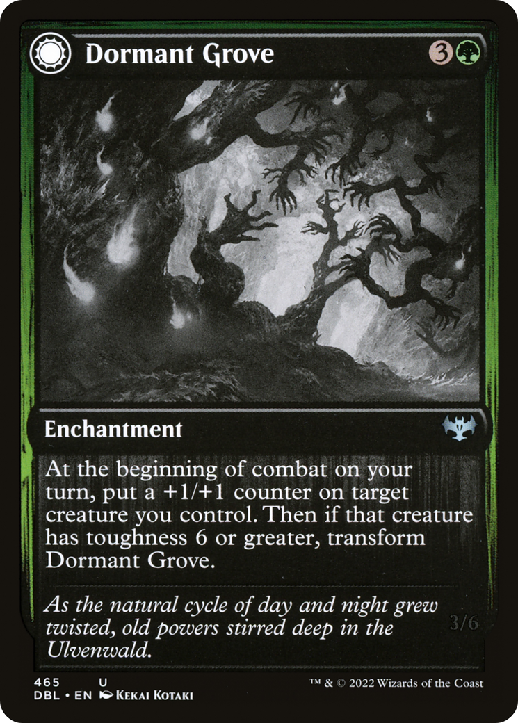 Dormant Grove // Gnarled Grovestrider (465) Foil - Innistrad: Double Feature