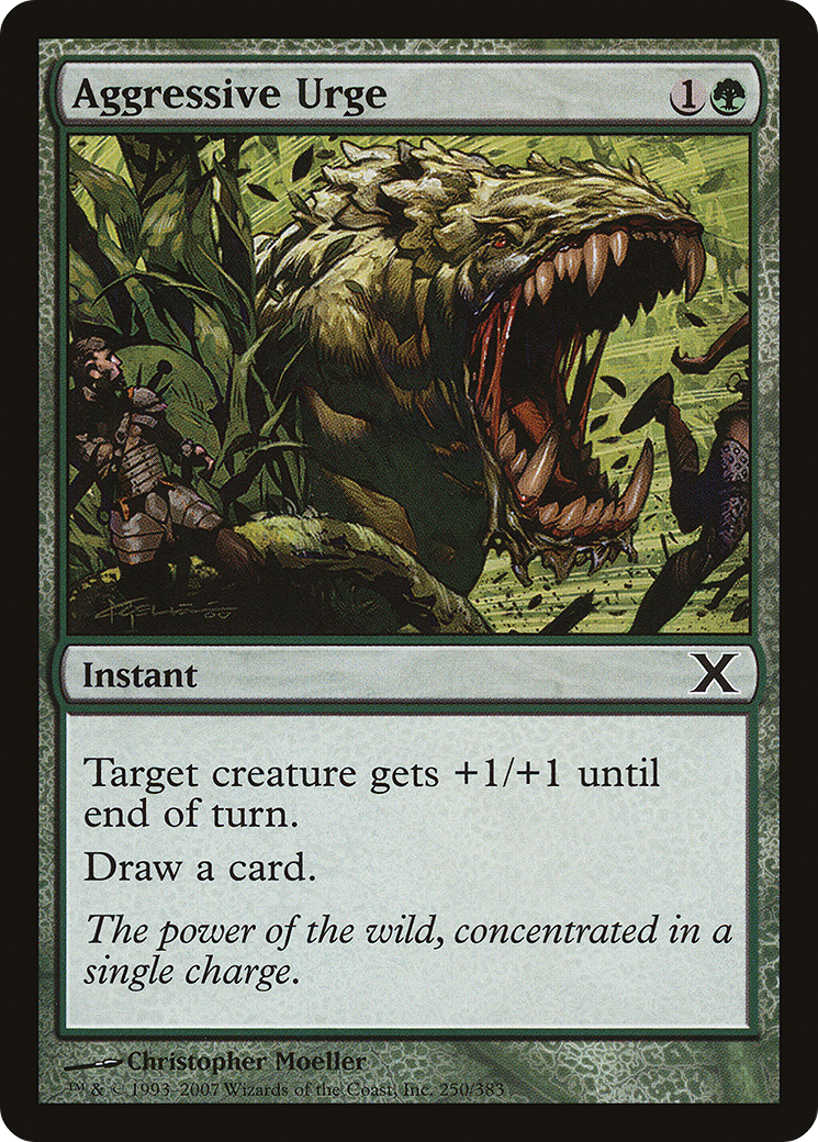 Aggressive Urge (250) Foil - Tenth Edition