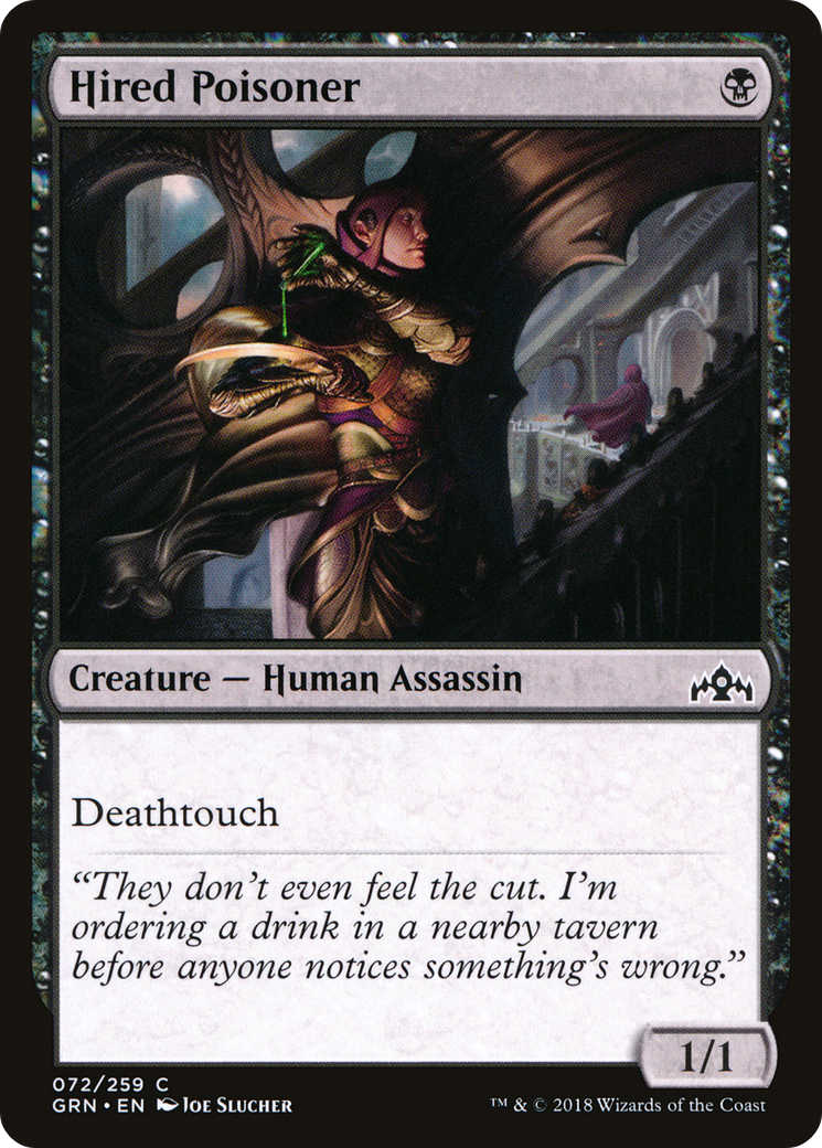Hired Poisoner (072) - Guilds of Ravnica