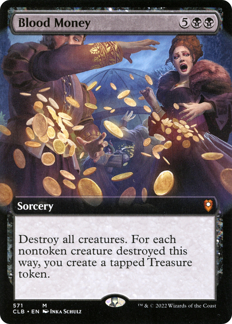 Blood Money (Extended Art) (571) Foil - Commander Legends: Battle for Baldur's Gate