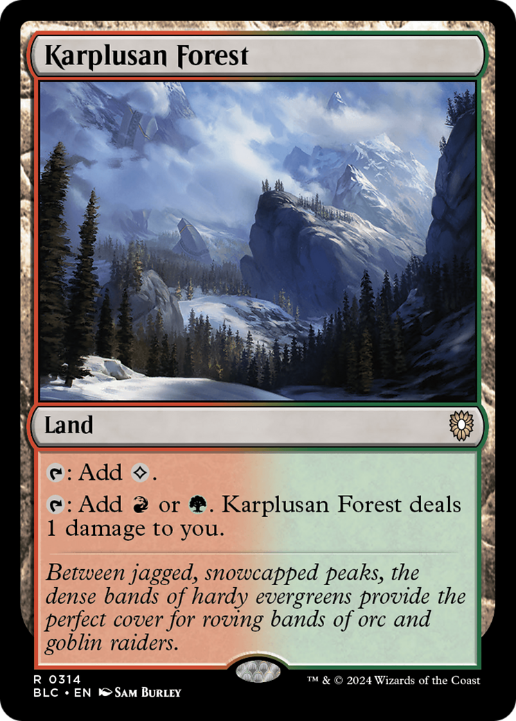 Karplusan Forest (314) - Bloomburrow Commander