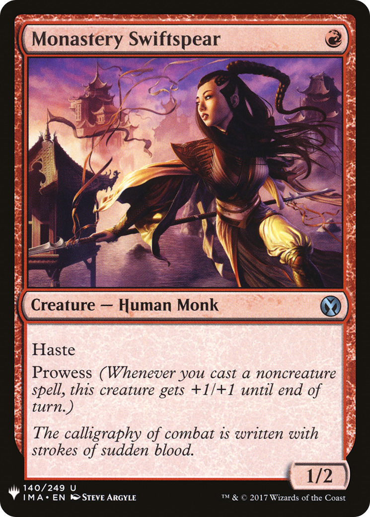 Monastery Swiftspear (IMA-140) - The List