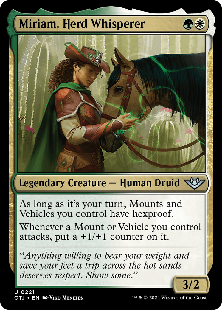 Miriam, Herd Whisperer (221) Foil - Outlaws of Thunder Junction
