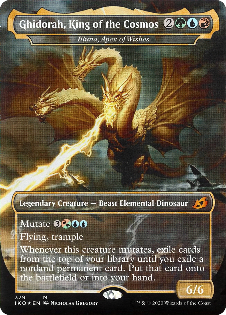 Ghidorah, King of the Cosmos – Illuna, Apex of Wishes (379) Foil - Ikoria: Lair of Behemoths