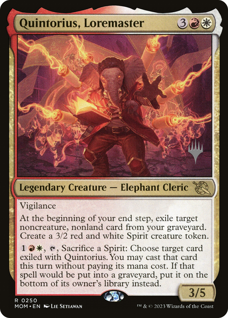 Quintorius, Loremaster (250) Foil - March of the Machine Promos